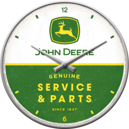 Wanduhr „John Deere – Service & Parts“