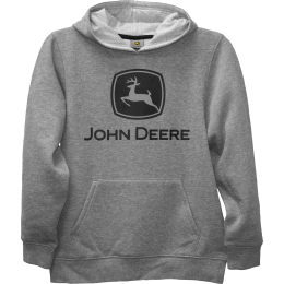 Sweatshirt para crianças em tecido polar cinza com logótipo da marca comercial