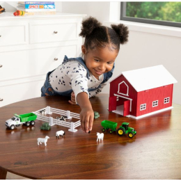 Set di gioco stalla rossa John Deere