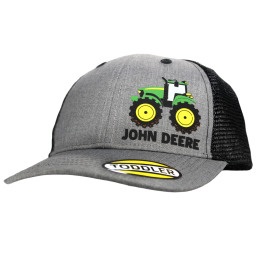 Cappellino John Deere per bambini con parte posteriore in rete