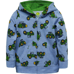 Sudadera con cremallera para bebé de tractor