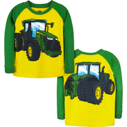 Sweatshirt para crianças com trator a aproximar-se e afastar-se