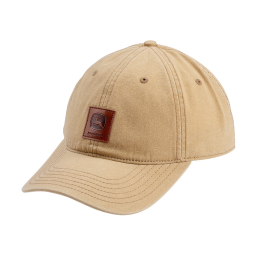 Casquette avec écusson en cuir