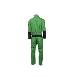 Tuta da campo verde con zip