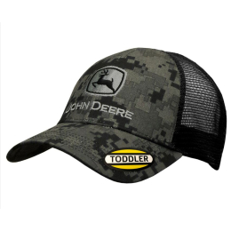 Cappellino per bambini John Deere con parte posteriore in rete