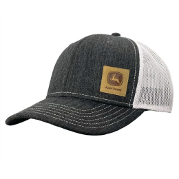 Cappellino John Deere con parte posteriore in rete e toppa