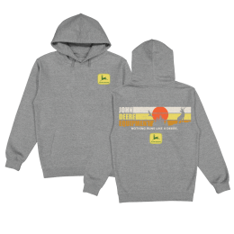 Hooded sweatshirt grey John Deere