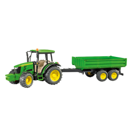 Trattore John Deere 5115M con rimorchio ribaltabile