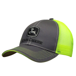 Cappellino John Deere con parte posteriore in rete e logo