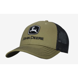 Cappellino John Deere con parte posteriore in rete e logo