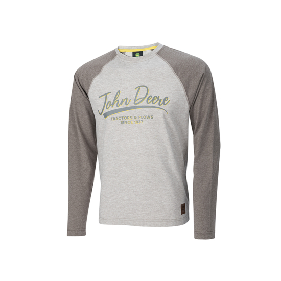 Camiseta de manga larga de doble tono John Deere