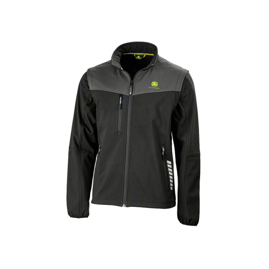 Chaqueta negra Softshell con mangas extraíbles
