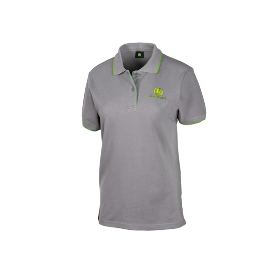 Grey Ladies Polo Shirt