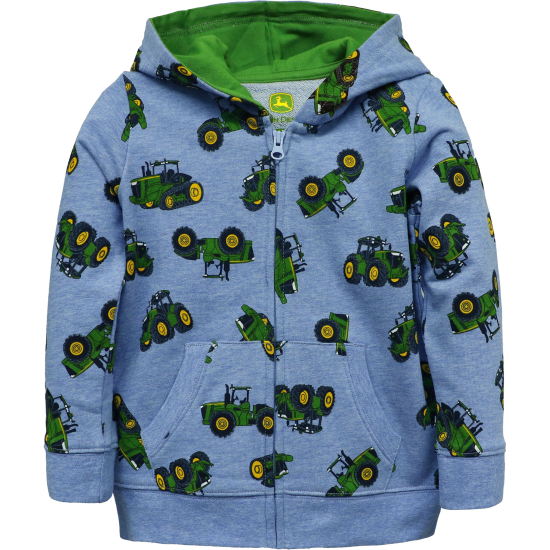 Sudadera con cremallera para bebé de tractor