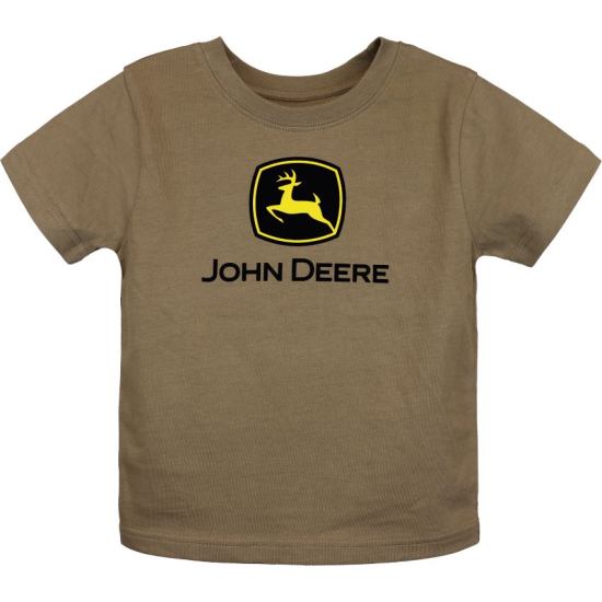 T-shirt John Deere marron