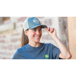 Boné John Deere vintage, com rede atrás