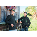 Felpa con cappuccio con logo in rilievo