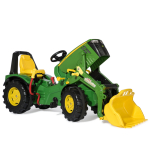 Trattore rollyX-Trac John Deere 8400R con caricatore frontale, cambio a due marce e freno