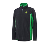 Giacca da campo in pile John Deere con zip corta