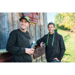 Felpa con cappuccio con logo in rilievo