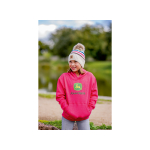 Gorro com pompom e remendo para mulher