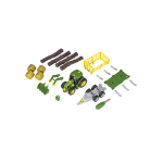 Trattore da costruire, con rimorchio per fieno o per tronchi