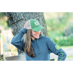 Vetoketjullinen John Deere -fleecehuppari