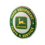 Pyöreä peltikyltti "Parts & Service"