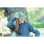 Boné John Deere vintage, com rede atrás