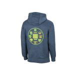 Felpa con cappuccio e cronologia del logo