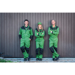 Tuta da campo verde con zip