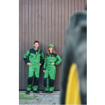 Tuta da campo verde con zip