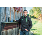 Felpa con cappuccio con logo in rilievo