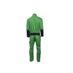 Tuta da campo verde con zip