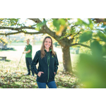 John Deere Fleece-Feldjacke mit halblangem Reißverschluss für Frauen