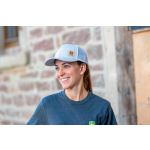 Cappellino John Deere con parte posteriore in rete e toppa