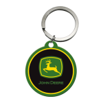 Nøglering, rund “John Deere - logo”