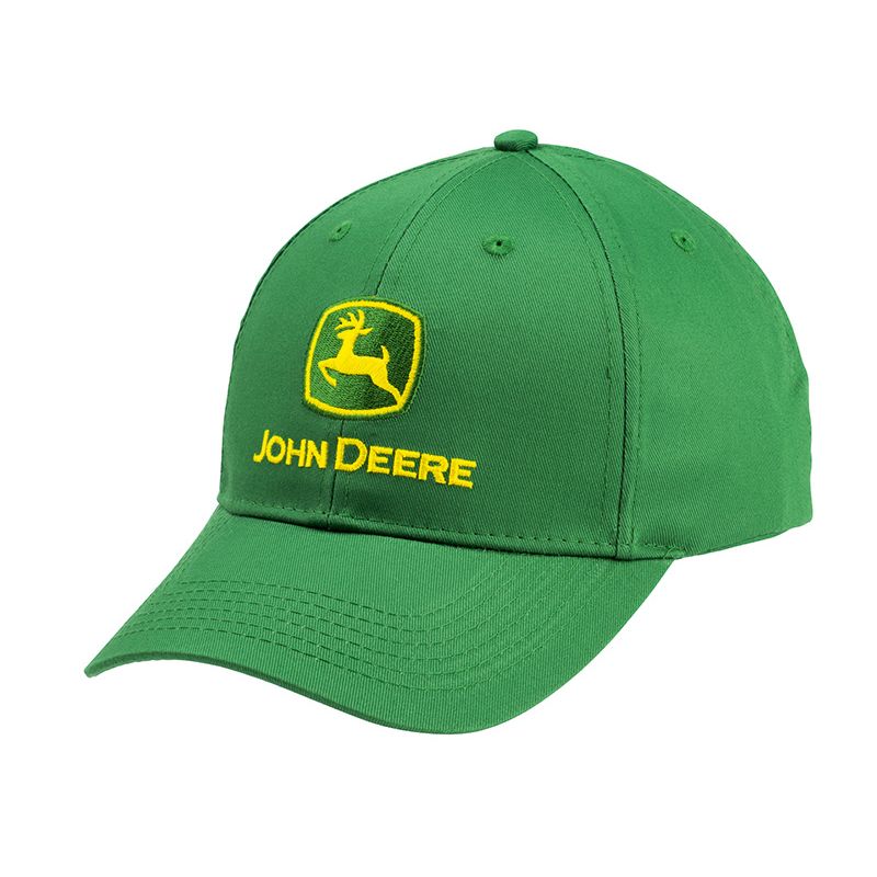 Casquette John Deere verte avec logo brodé • Jardiman
