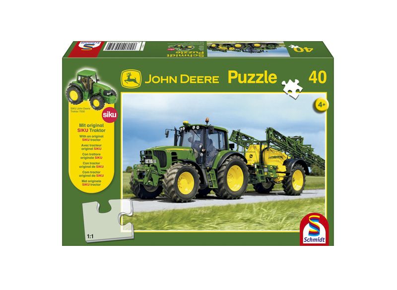 Puzzle + SIKU Tractor Tractor 6630 with sprayer