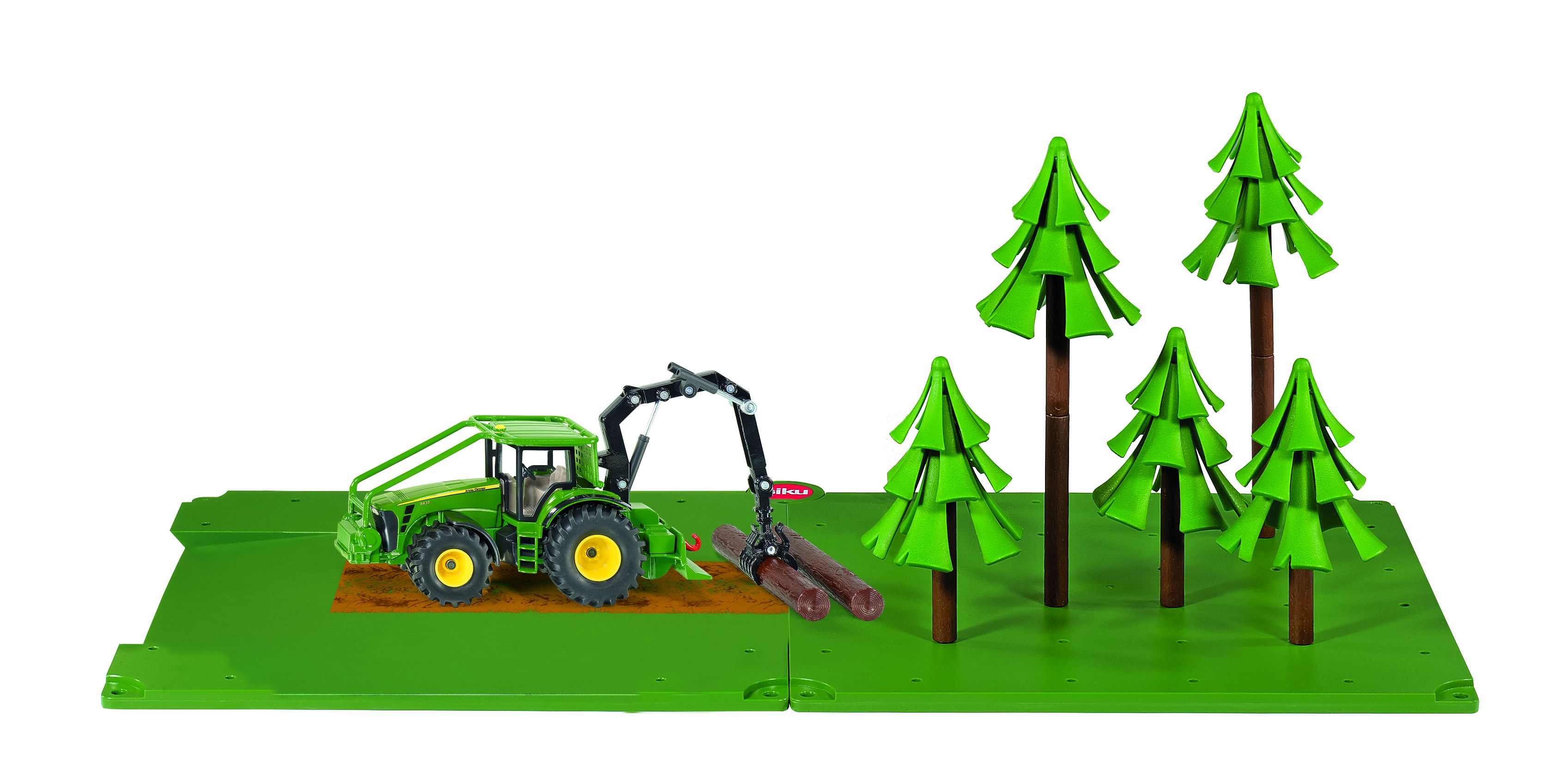 Forestry Set with John Deere Tractor