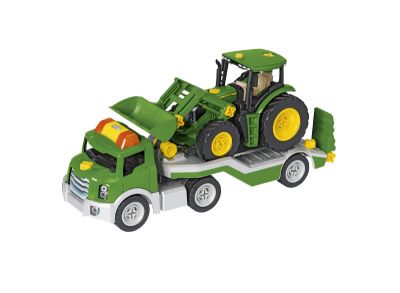 Bauset Traktor mit Frontlader  auf Transporter