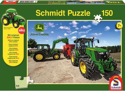 Puzzle + SIKU Traktor „Traktoren der M-Serie“