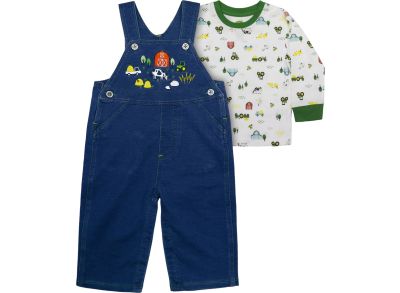 Conjunto infantil de escenas de tractor