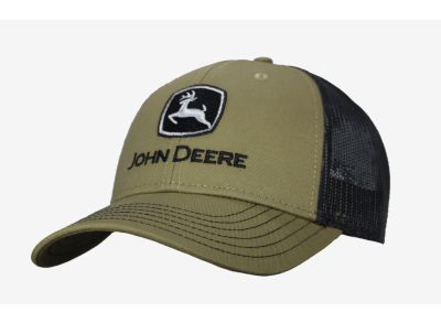 Cappellino John Deere con parte posteriore in rete e logo