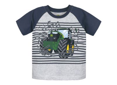 T-shirt med traktortryk