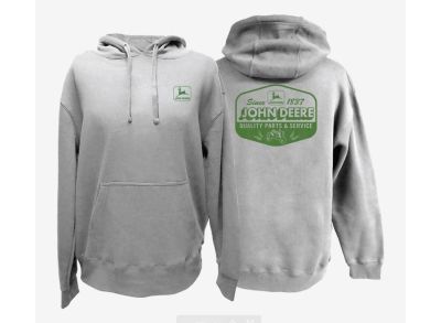 Hooded Sweatshirt with 'quality parts and service' logo