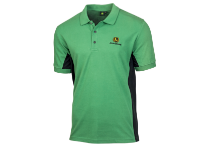 Grünes Feld-Poloshirt