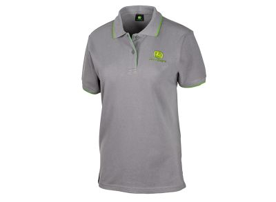 Camisa polo gris para señora